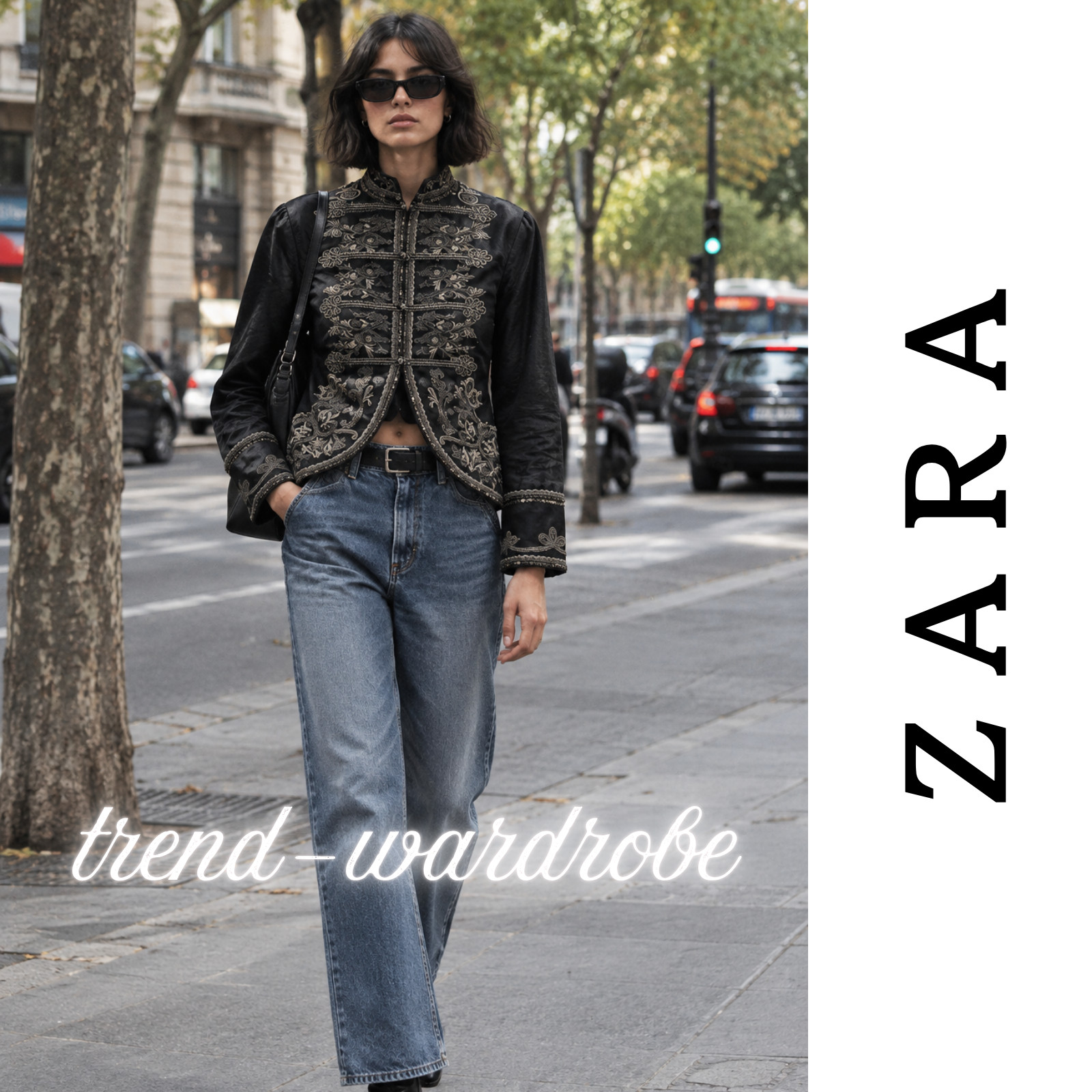 ZARA ZW COLLECTION EMBROIDERED FROG FASTENING JACKET XS-XL 5107/251/800
