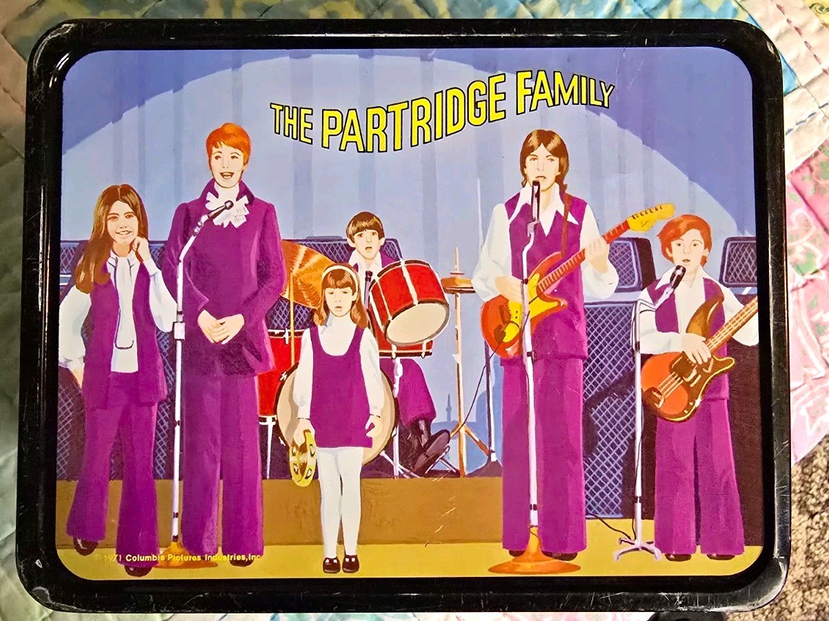 Vintage 1971 Partridge Family Metal Lunch Box Thermos Kin-Seeley David Cassidy Vintage 1971 Partridge Family Metal Lunch Box Thermos Kin-Seeley David Cassidy