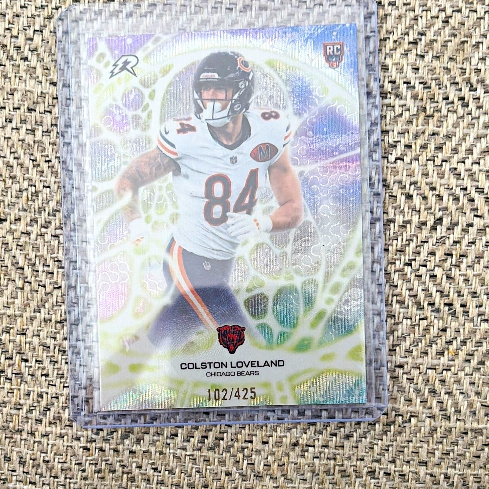 2026 Topps Protonyx Colston Loveland Rookie PT-14 Bears Serial #102/425