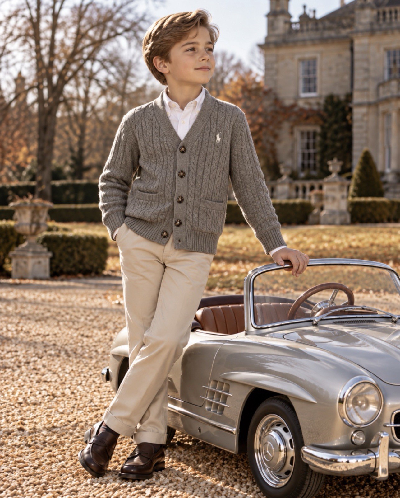 NWT 79.50 Polo Ralph Lauren Preppy Cable Knit Cardigan Sweater Gray Boys M 10-12 NWT 79.50 Polo Ralph Lauren Preppy Cable Knit Cardigan Sweater Gray Boys M 10-12