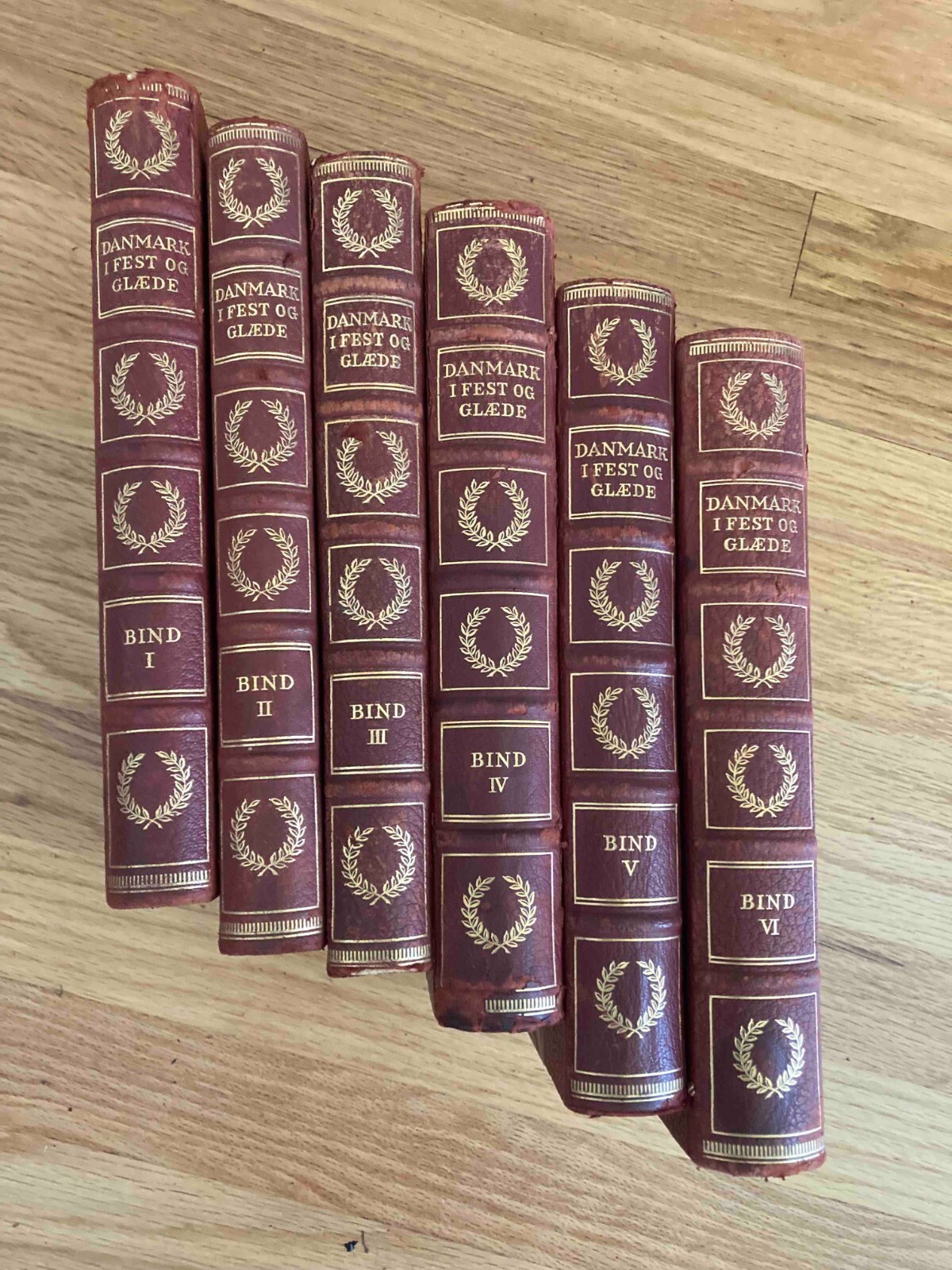 Rare Six Volume Danish Ethnography Book Set: Danmark I Fest og Glaede