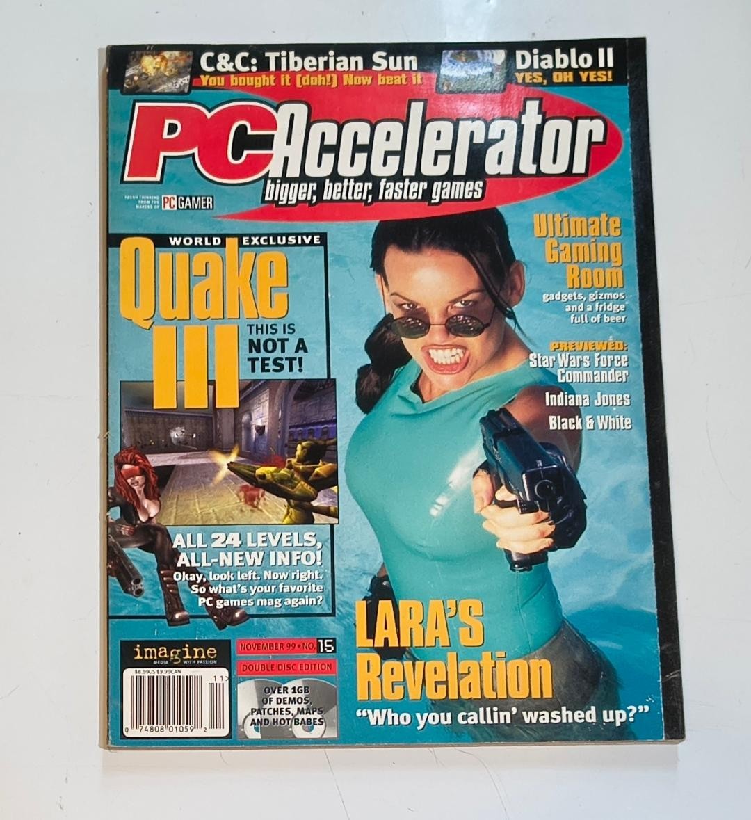 PC Accelerator Gamer Magazine Quake lll Npvember 1999 Issue #15