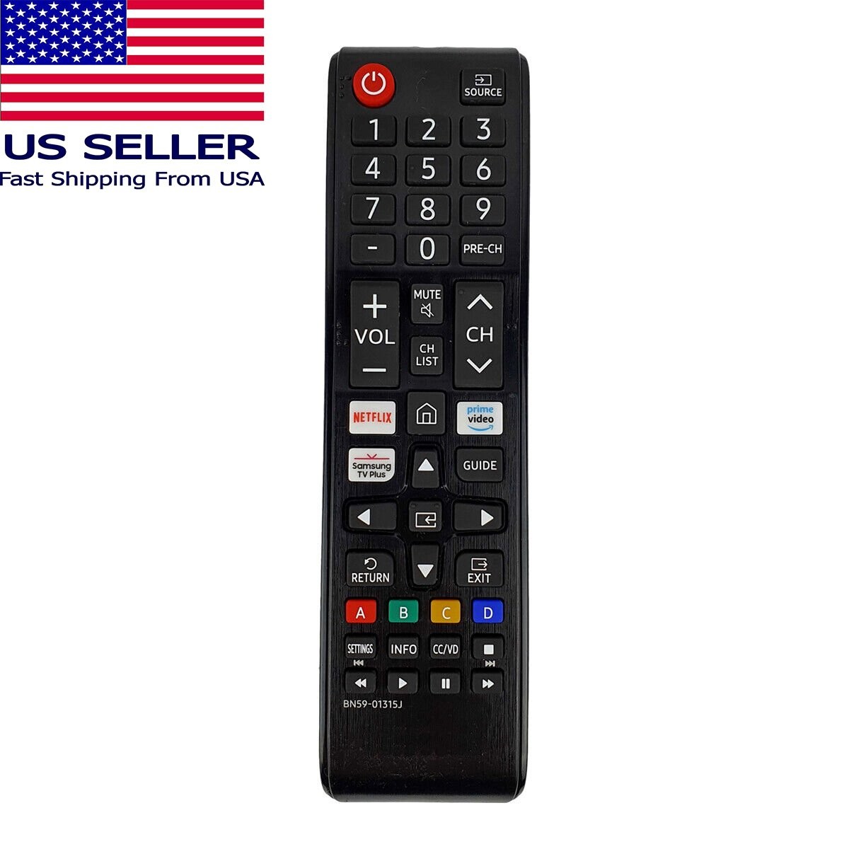 2X New BN59-01315J For Samsung 2020 LCD TV Remote Control UN58TU7000FUN58TU700DF