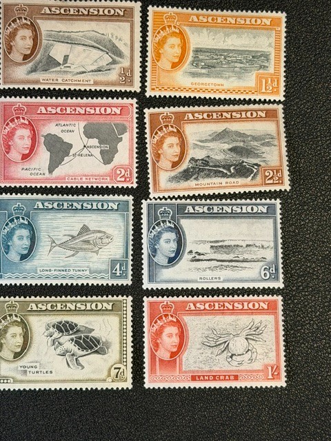 Ascension stamp 62/64-66/68-71 MH (part set)