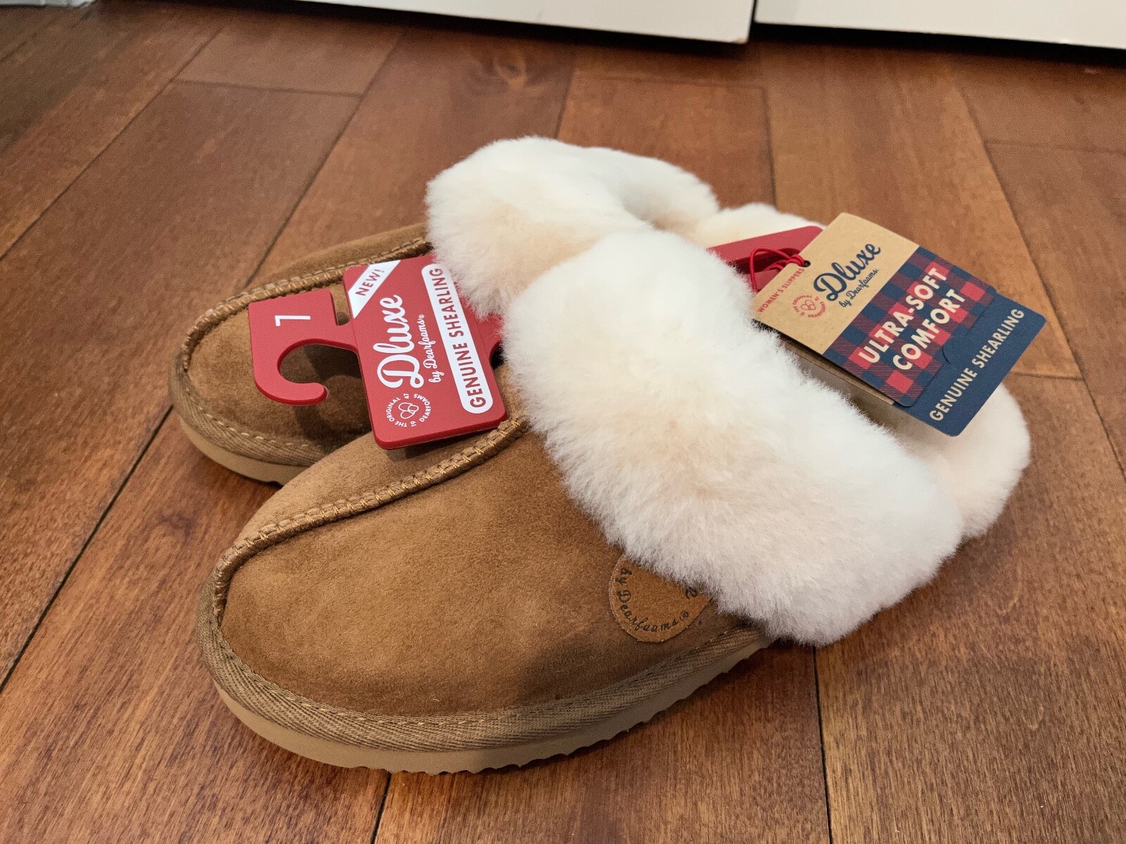 Fireside DLUXE By Dearfoams Chestnut Shearling Clog Slipper Women\'s Size 7 Fireside DLUXE By Dearfoams Chestnut Shearling Clog Slipper Women\'s Size 7