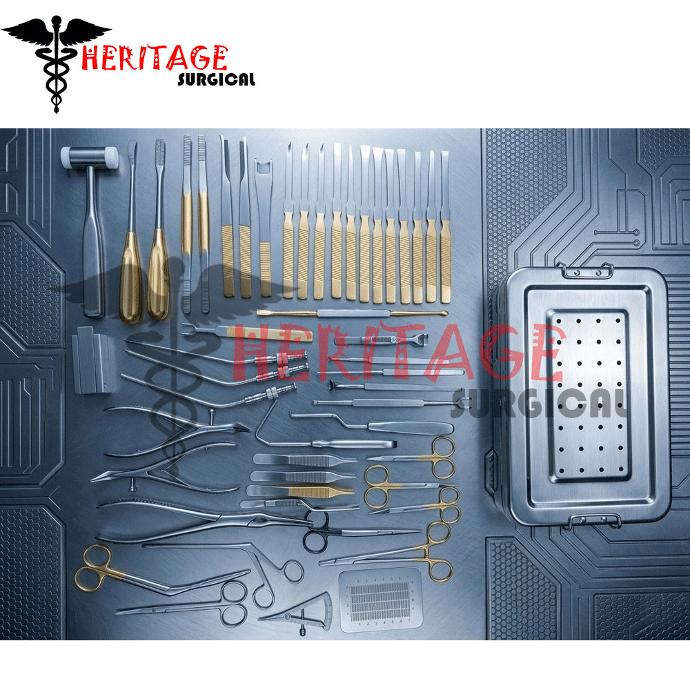 Rhinoplasty 50 pcs set Nose & Plastic Surgery instruments with box
