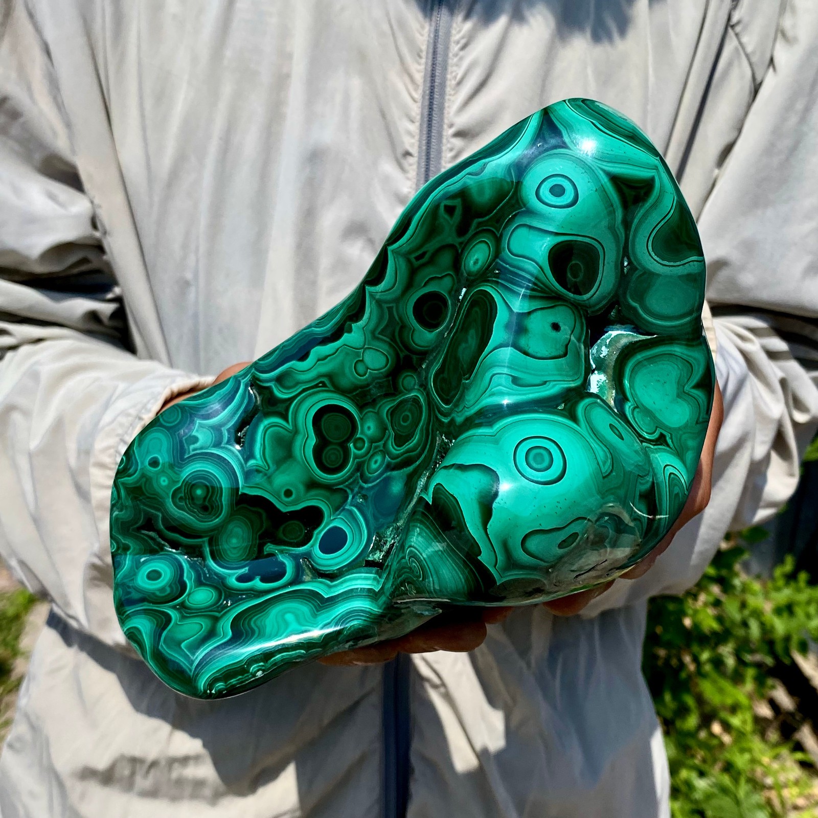 4.43LB TOP Natural Malachite crystal quartz Mineral specimen Reiki gem