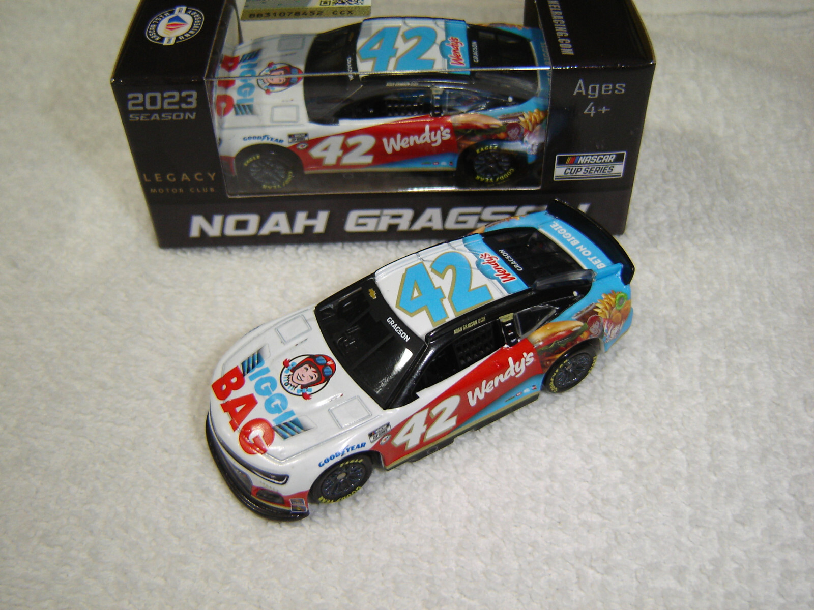2023 NOAH GRAGSON #42 WENDYS BIGGIE BAG CAMARO 1/64 ACTION LIONEL DIECAST