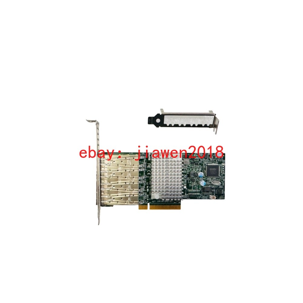 Supermicro AOC-STG-i4S Quad-Port 10Gb/s SFP+ 10GbE Intel X710-DA4 NIC CNA SFF Supermicro AOC-STG-i4S Quad-Port 10Gb/s SFP+ 10GbE Intel X710-DA4 NIC CNA SFF