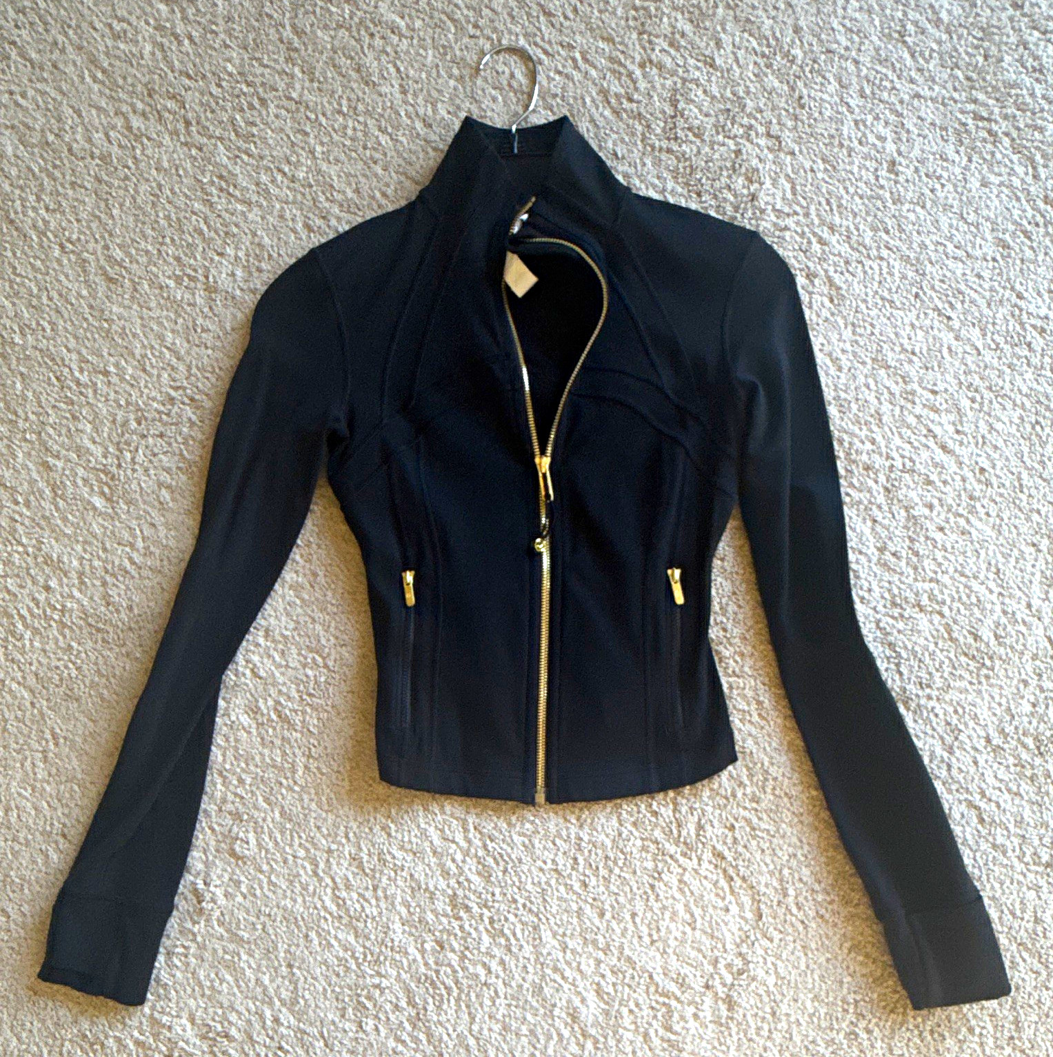 Lululemon Define Black Full Zip Jacket Zipped Pockets Stretch Slim Fit 2