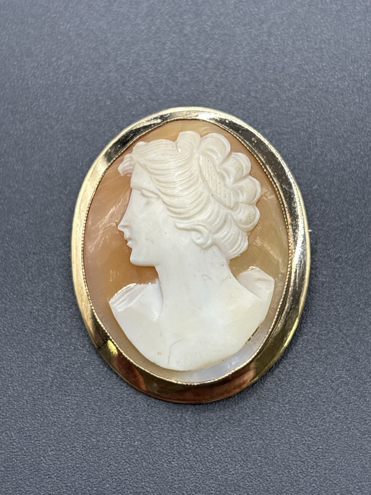 Antique 14K Gold Filled Left Facing Brooch 6.8 Grams C19