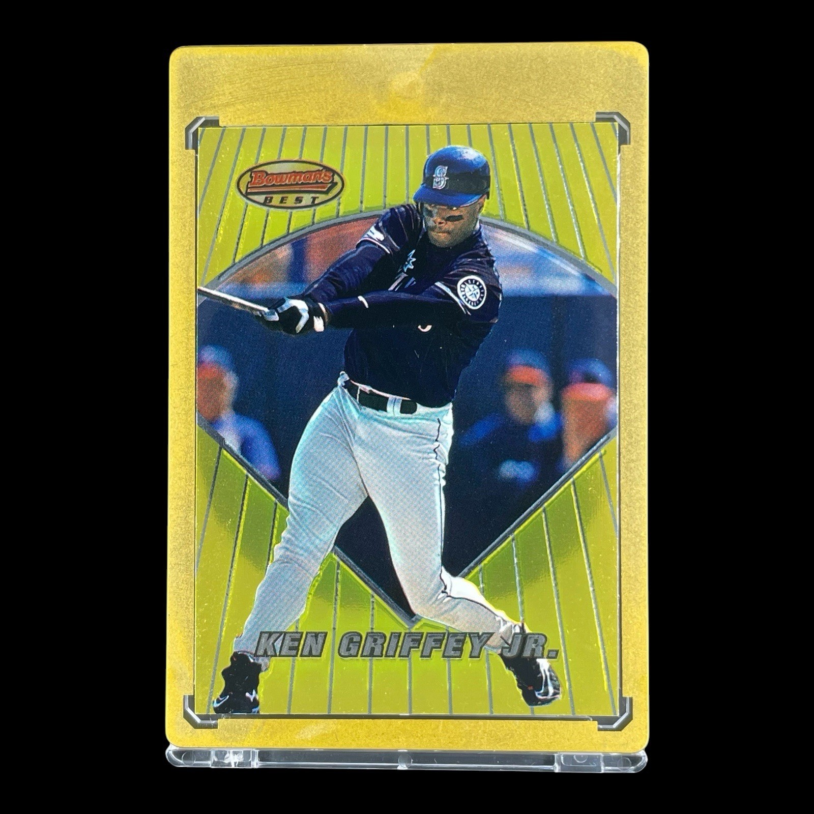 KEN GRIFFEY JR. GOLD CHROME 1996 Topps Bowman\'s Best Card - Mariners