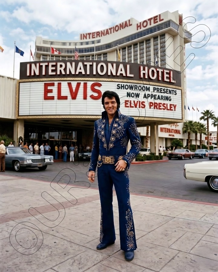 Elvis Presley Photo 8X10 - International Hotel Las Vegas #2  