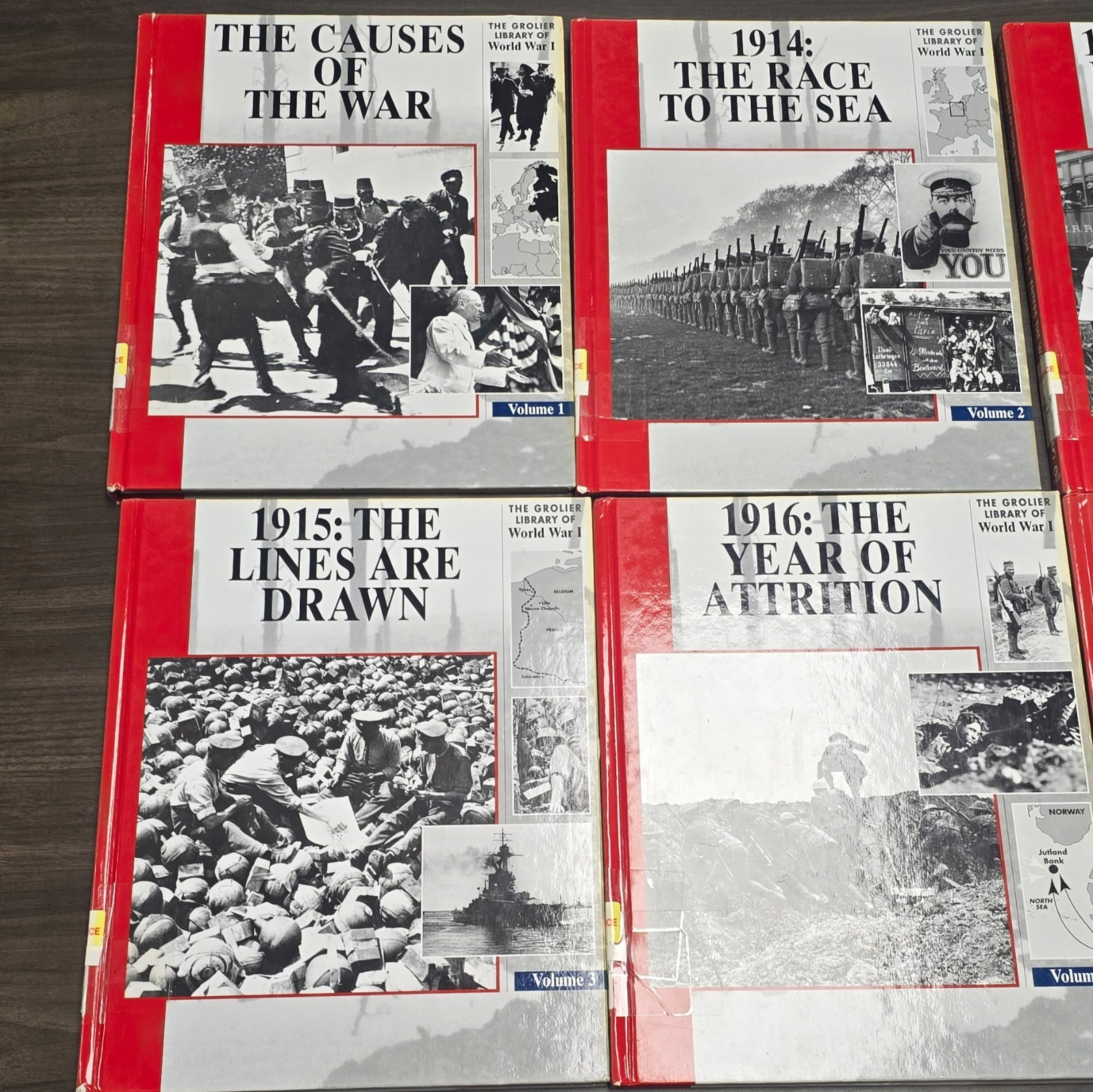 Complete 8-volume hardcover set of The Grolier Library of World War I