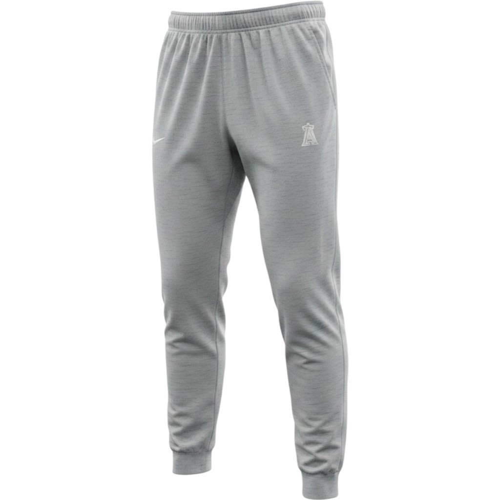 Authentic Nike MLB Los Angeles Angels Training Pants Mens Large Gray Joggers