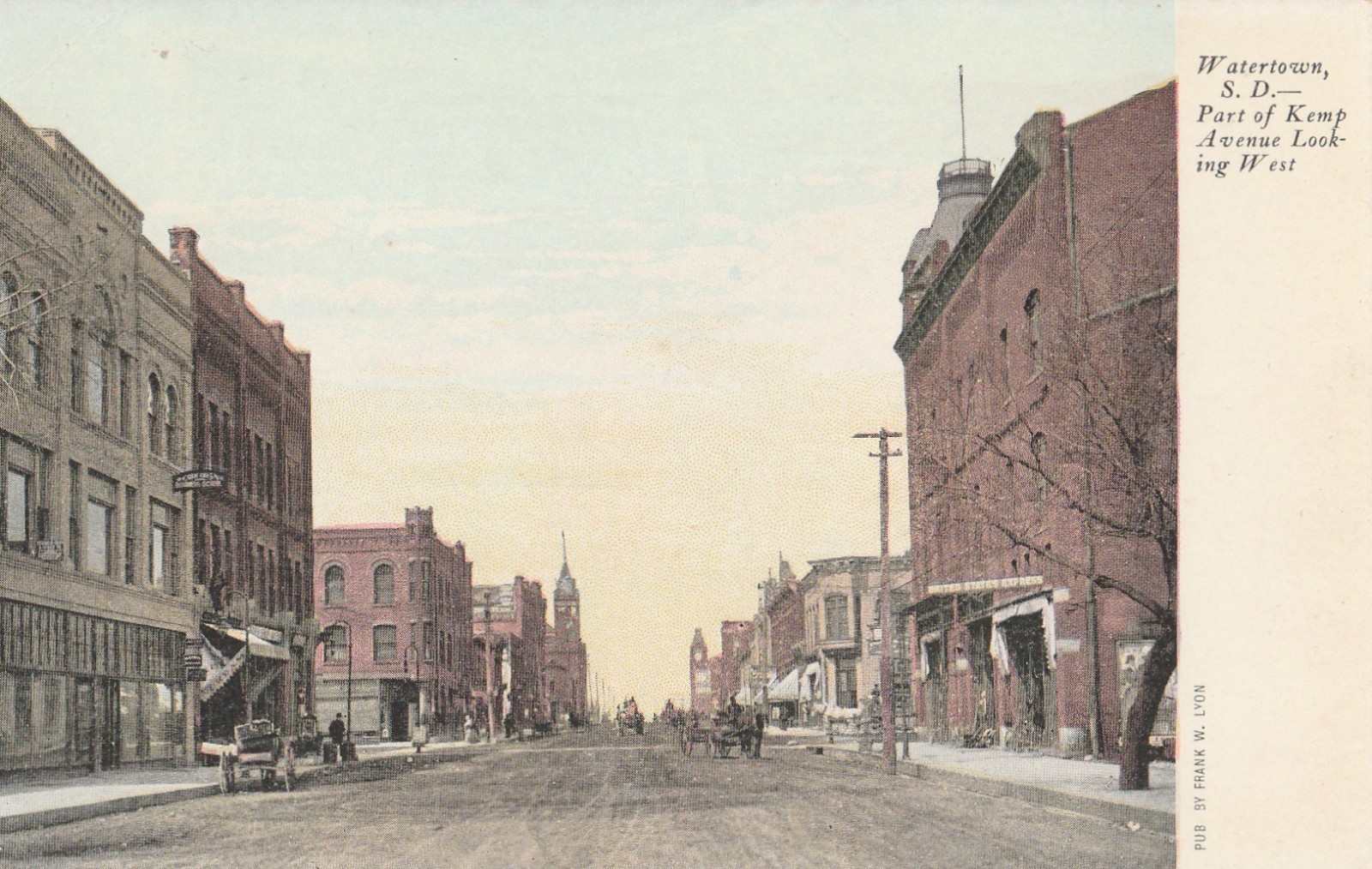 South Dakota, Watertown, Kemp Ave. looking West.