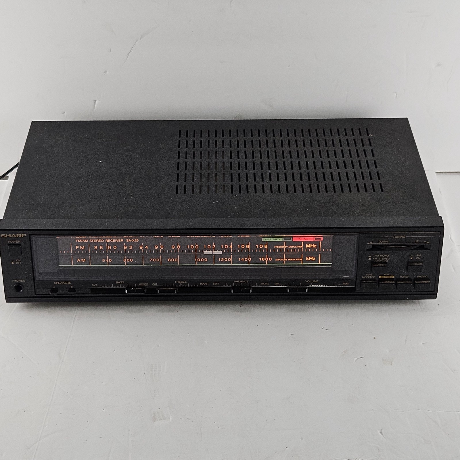 Vintage Sharp SA-X25(BK) AM/FM Stereo Receiver Black Made in Korea
