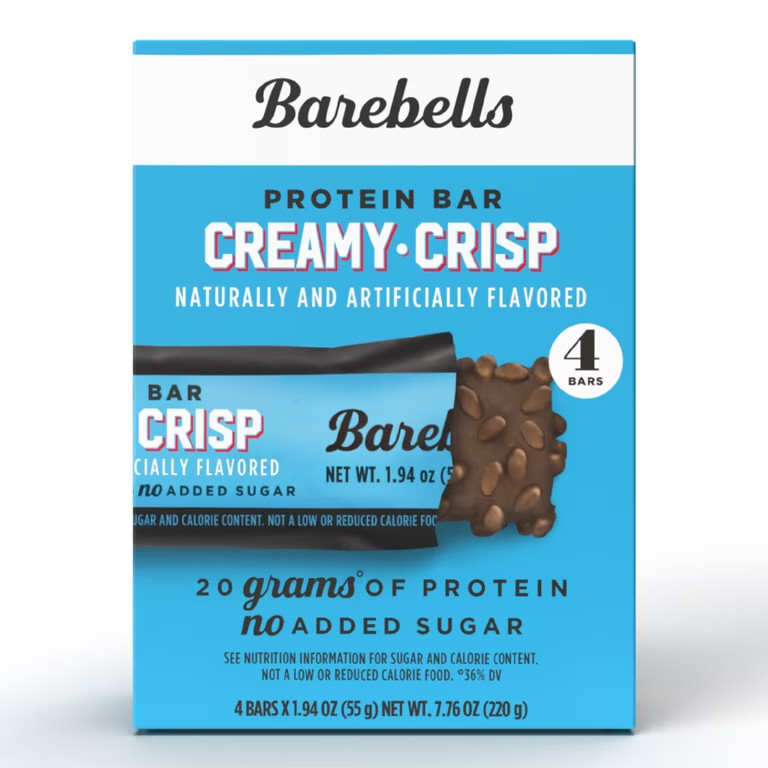 Barebells Protein Bars, Creamy Crisp, 20g High Protein, 1.9oz, 4 Count