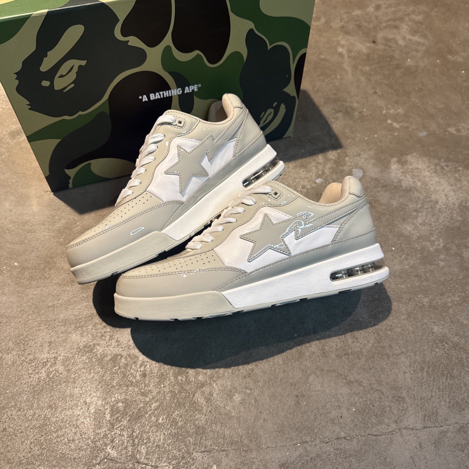 A Bathing Ape Bape Roadsta Beige Size 9.5