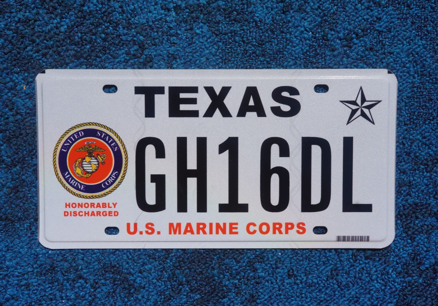 2015 Texas U.S. MARINE CORPS License Plate 2015 Texas U.S. MARINE CORPS License Plate