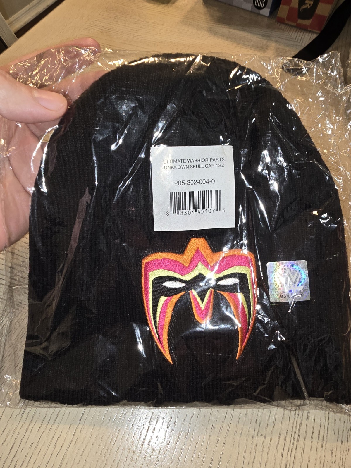 Ultimate Warrior Parts Unknown Skull Cap Wwe Wwf New Rare