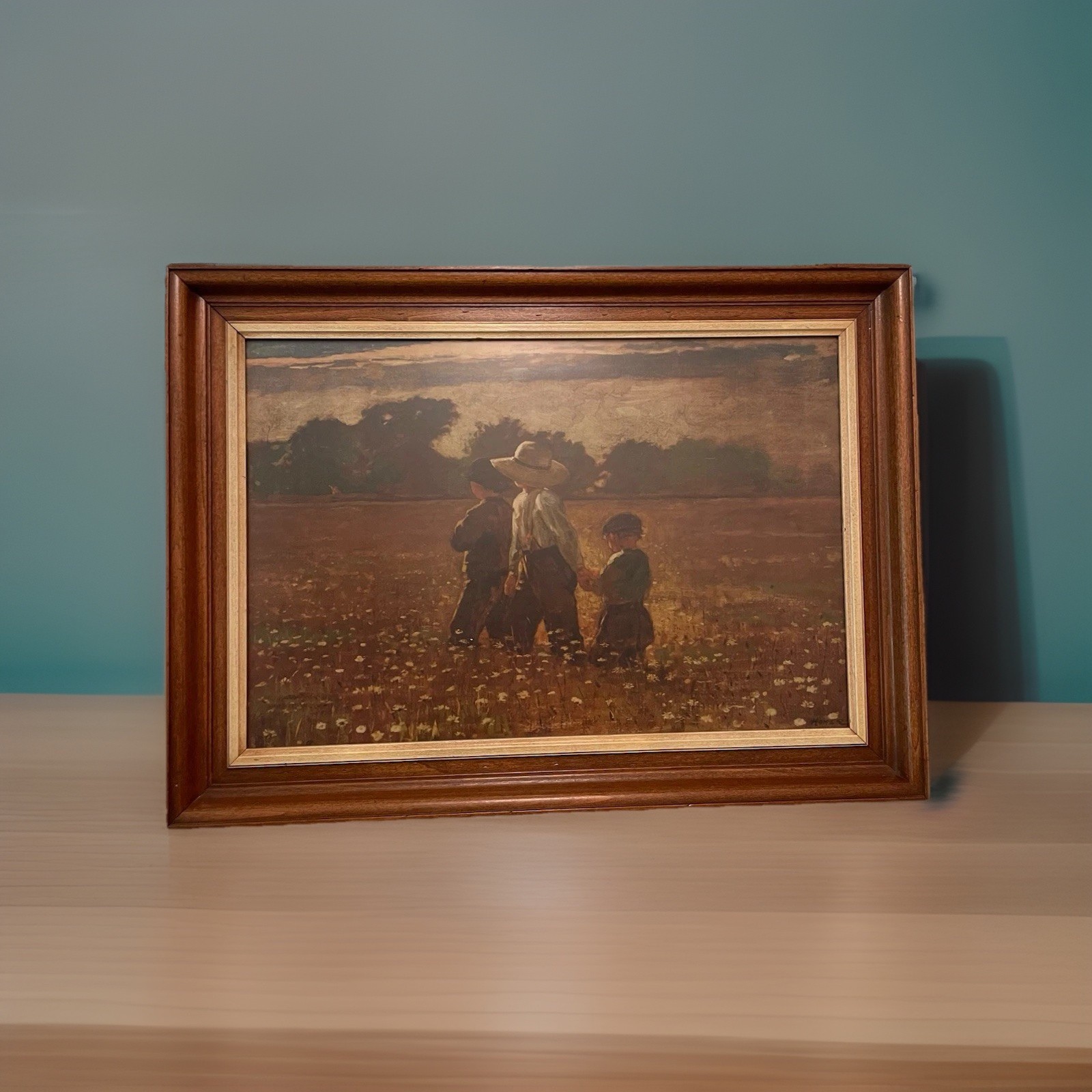VTG Framed Winslow Homer   In The Mowing – Framed Exclusively For Ethan Allen