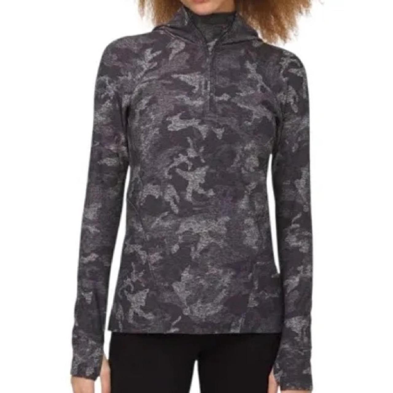 Lululemon Warm Stabilizer 1/2 Zip Hoodie – Incognito Camo | Size 6