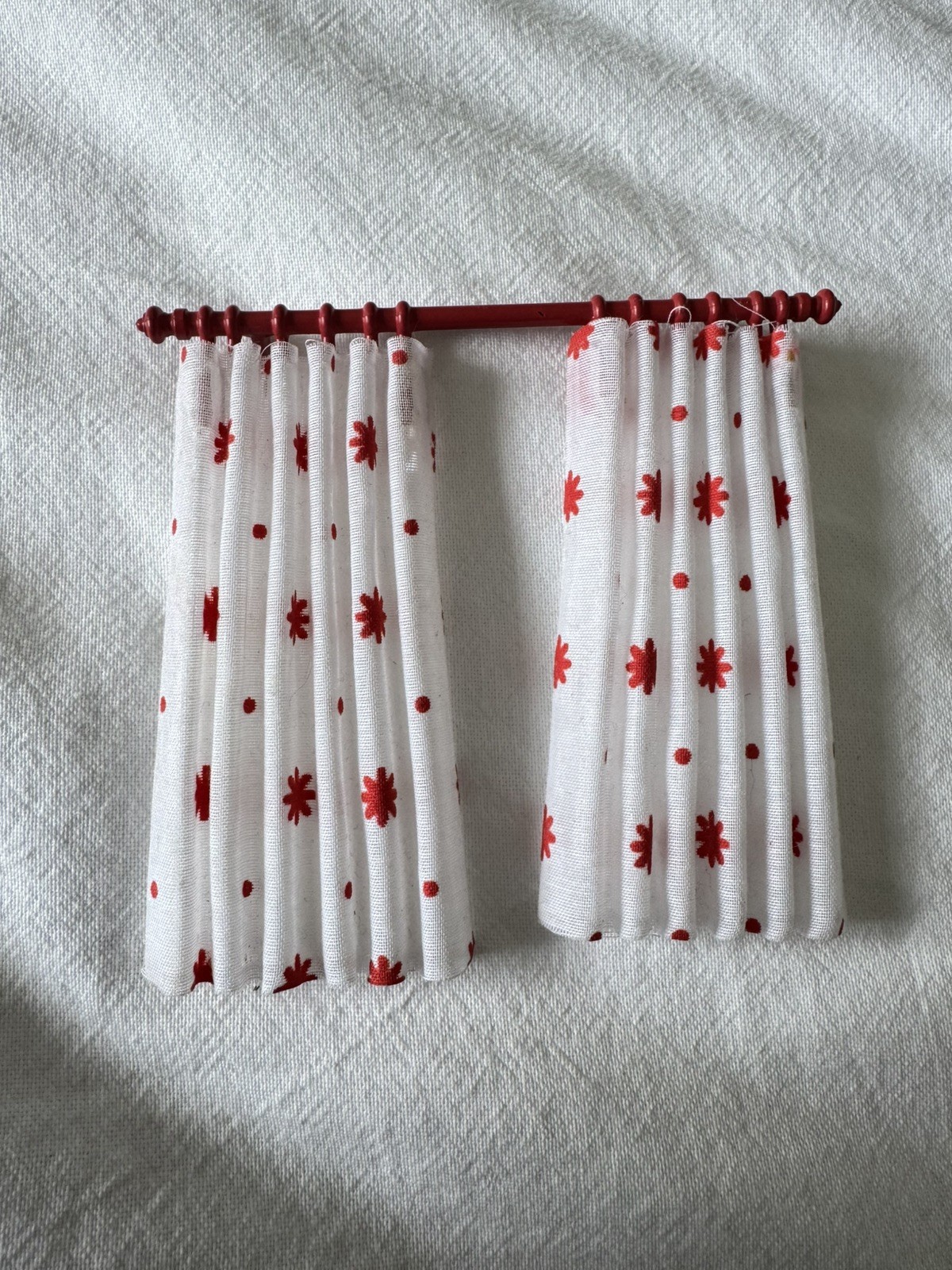 RESERVED JULIE 3 Vintage Lundby Dolls House Curtain Sets 1:16 Scale