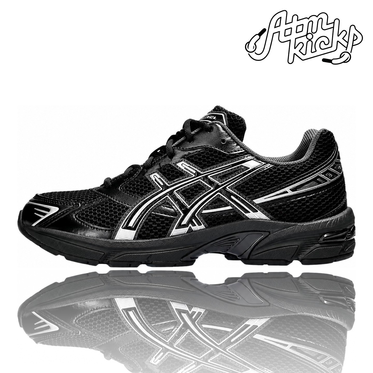 ASICS Gel-1130 Black Pure Silver 1201A906-001 Men's Size 10 New With Box