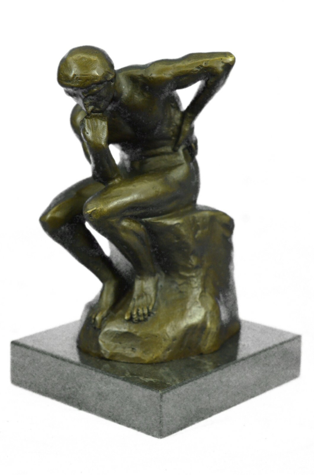 Rodin Rodin`s The Thinker Classical Male Nude Bronze Marble Statue Sculpture Art