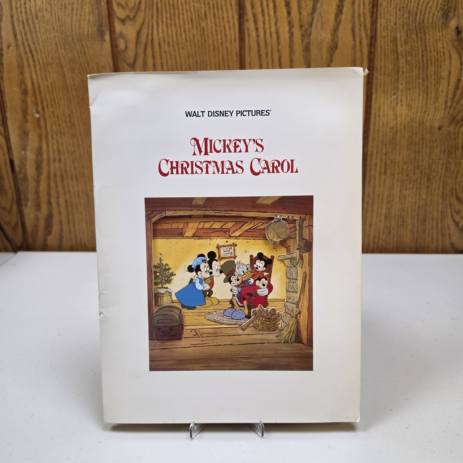 1983 Walt Disney Mickey\'s Christmas Carol Complete Press Kit 9 Photos Vintage