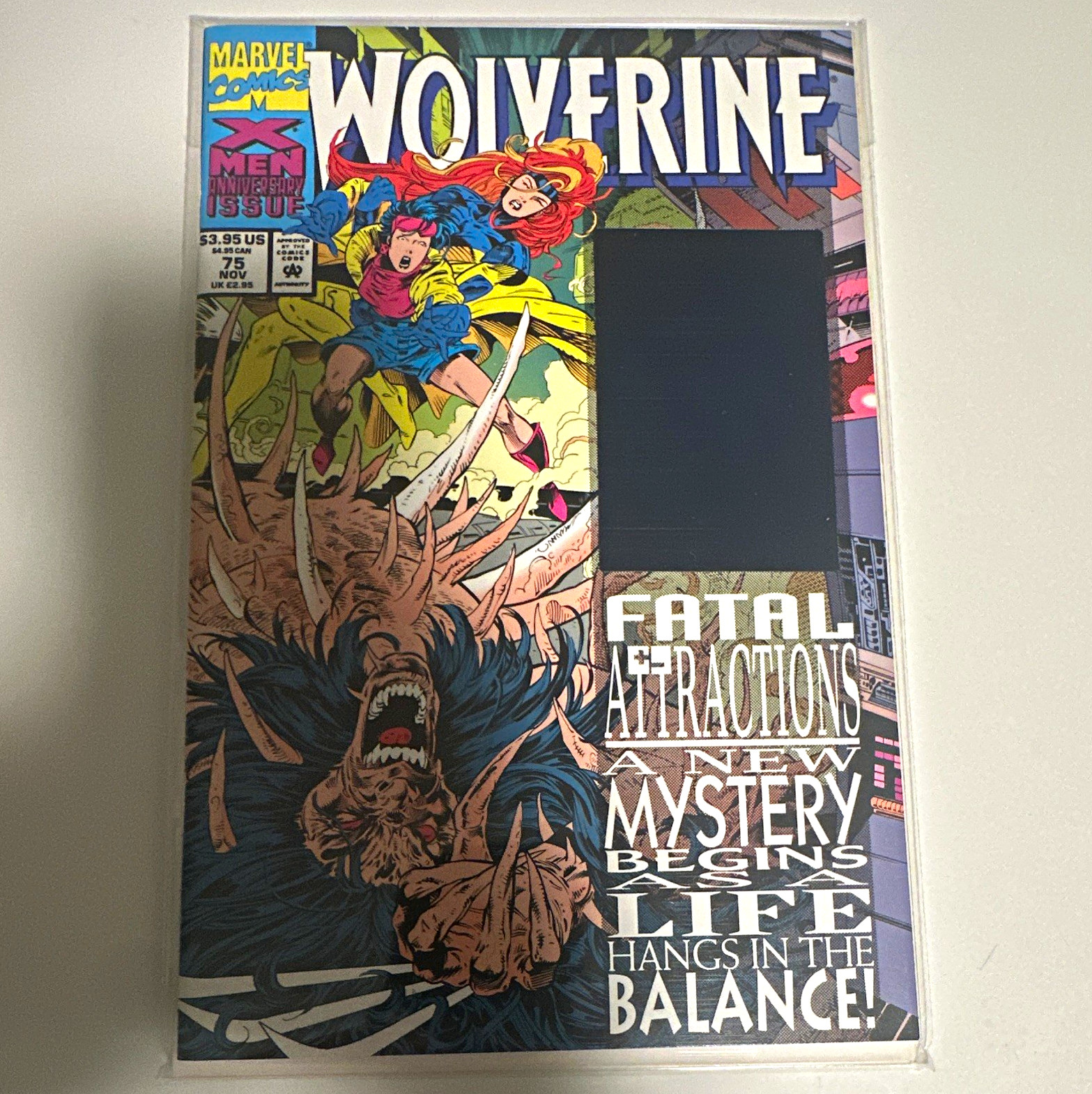 Marvel Comics Wolverine #75 Fatal Attractions X-Men Anniversary Adam Kubert