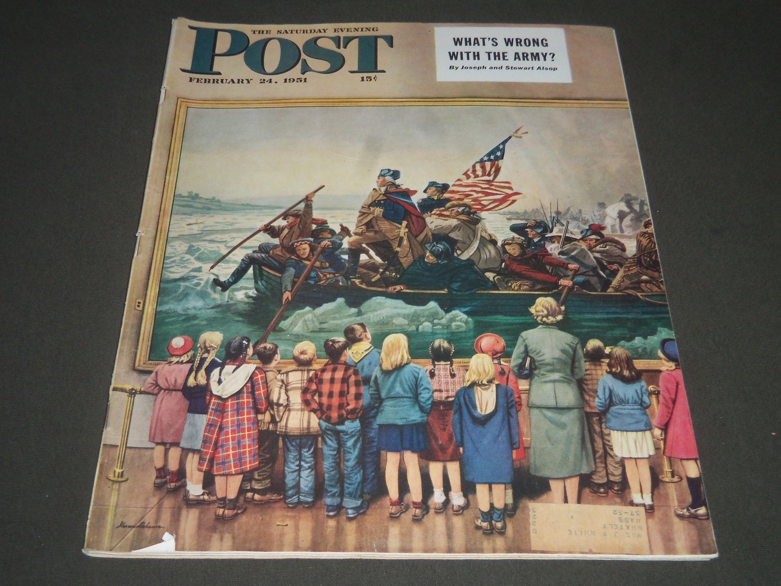 1951 FEBRUARY 24 THE SATURDAY EVENING POST MAGAZINE -ILLUSTRATED COVER - SP 1858