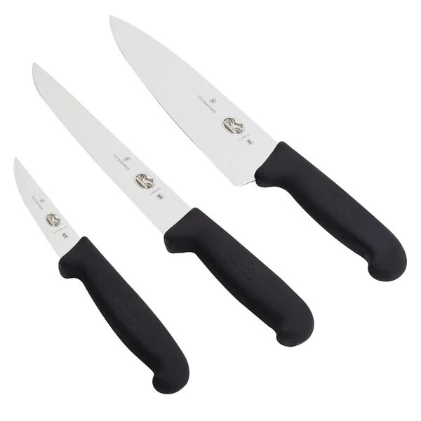 Victorinox 5.1053.3-X3 3 Piece Fibrox Handle Chef Knife Set Victorinox 5.1053.3-X3 3 Piece Fibrox Handle Chef Knife Set