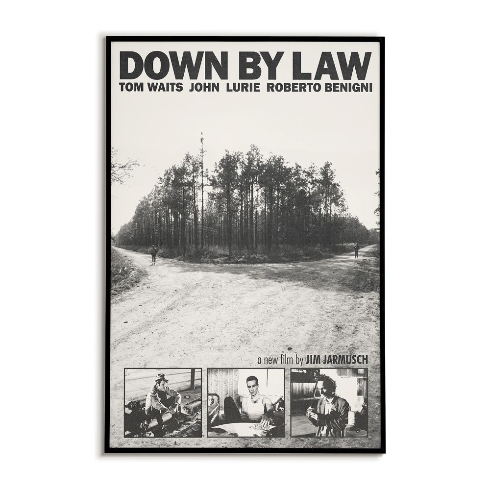 Down By Law Movie Poster | Retro Jim Jarmusch Film Wall Art