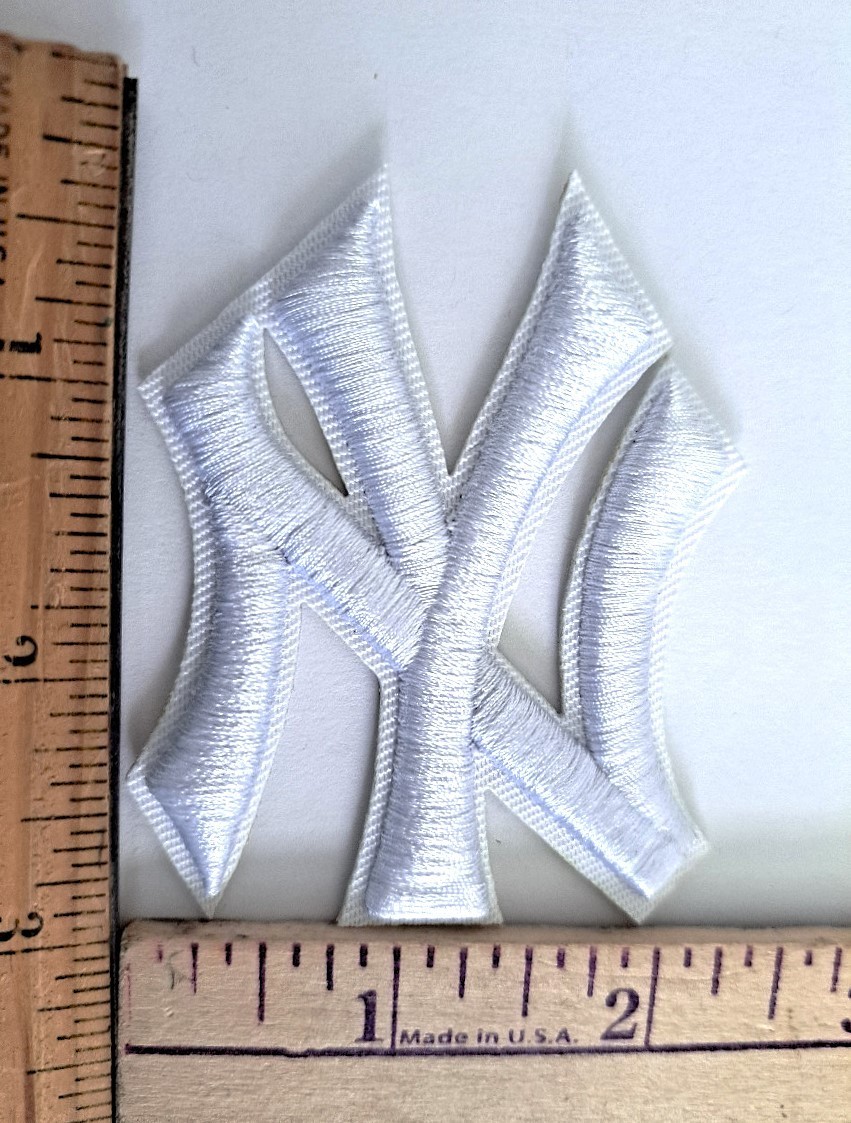 New York Yankees NY Embroidered Patch MLB 2.75