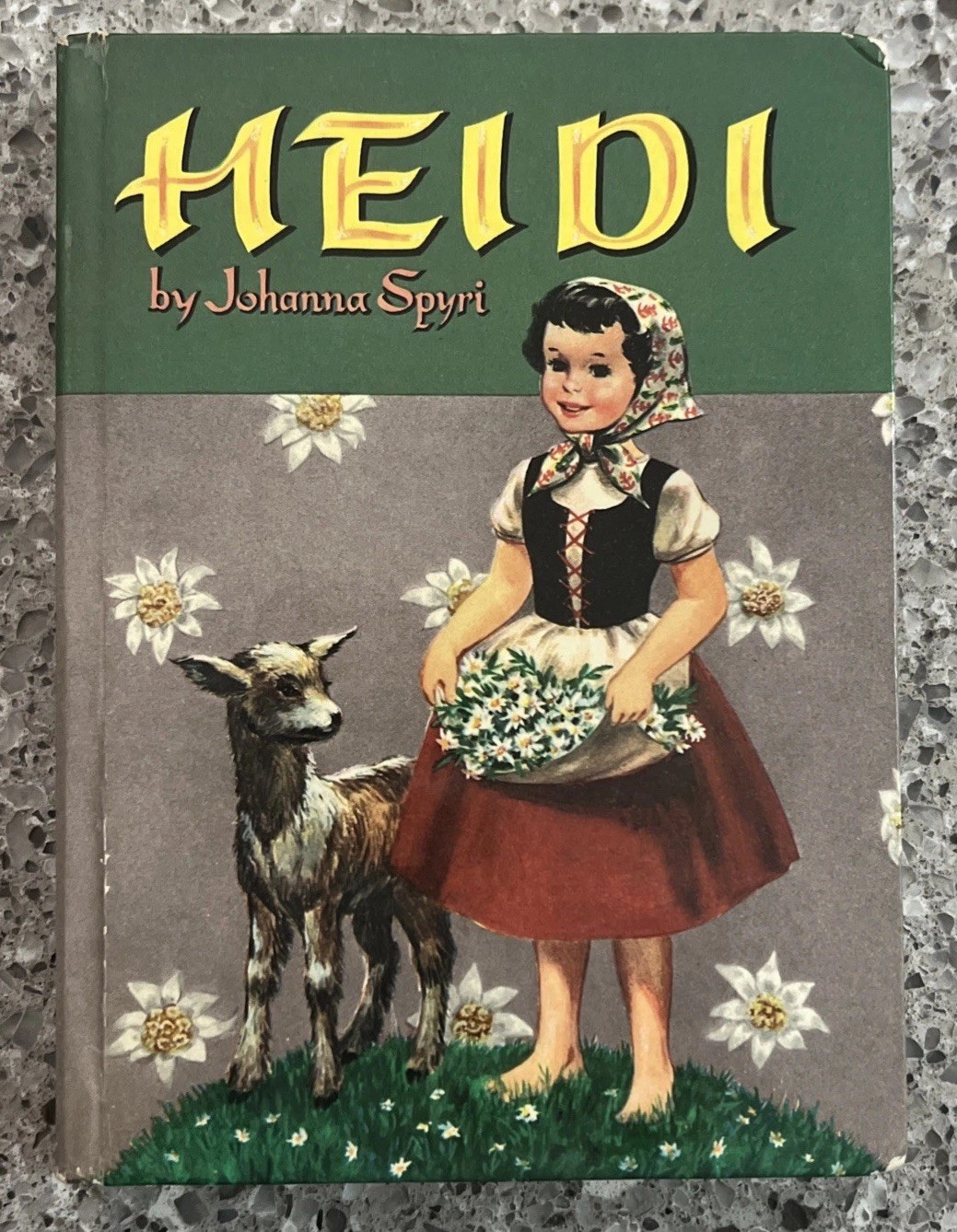 Heidi by Johanna Spyri Hardback Book Vintage 1955 Whitman Publishing