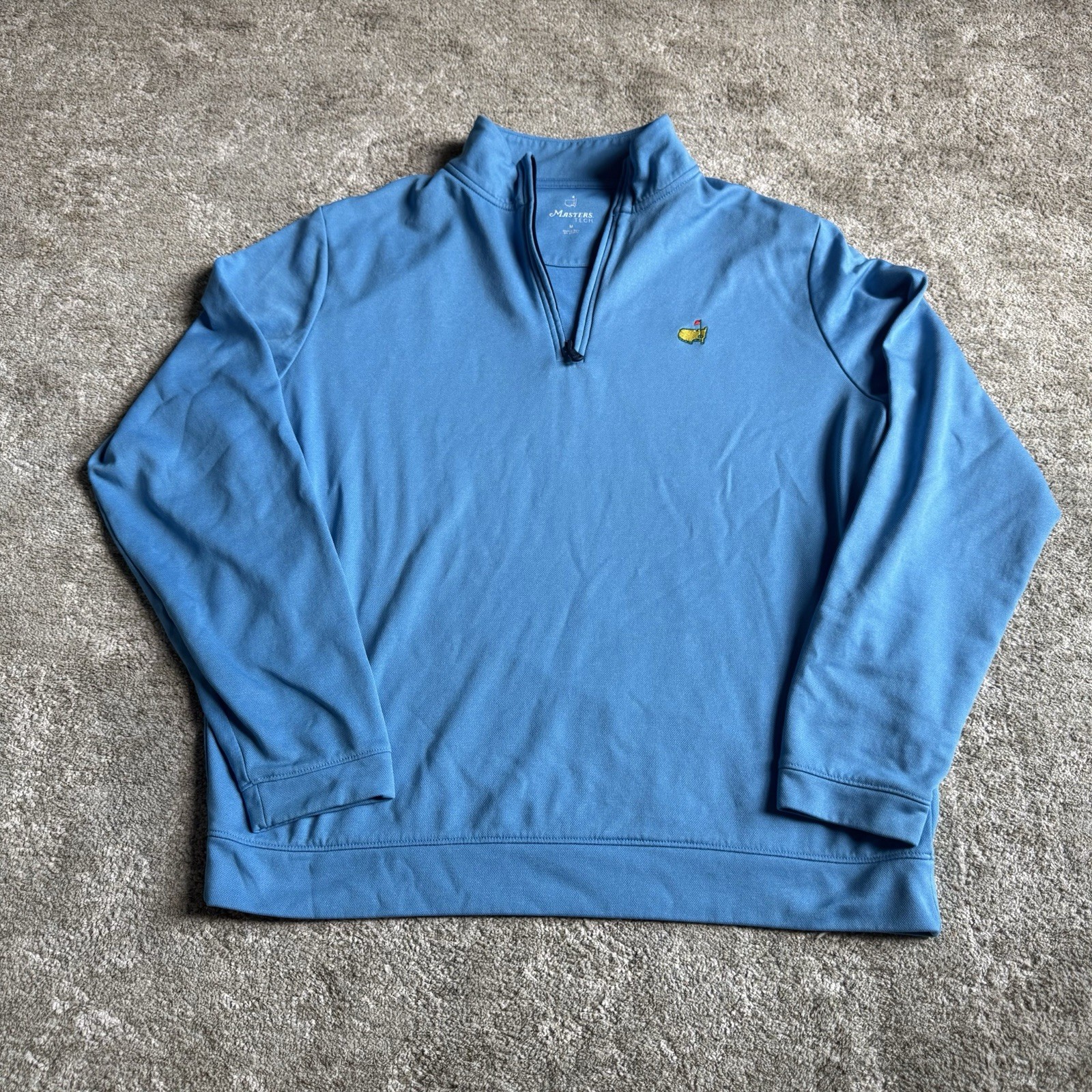 Masters Tech Light Blue 1/4 Zip Pullover Sweatshirt, Size M