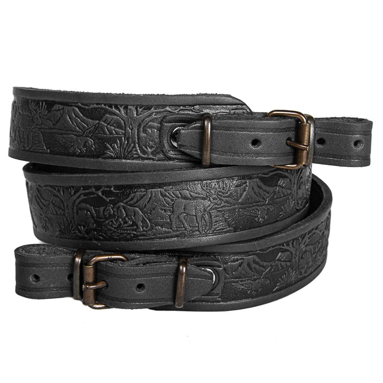 Rifle Sling Shotgun Hunting Tactical Strap Leather Shoulder Shooting Rifles Belt