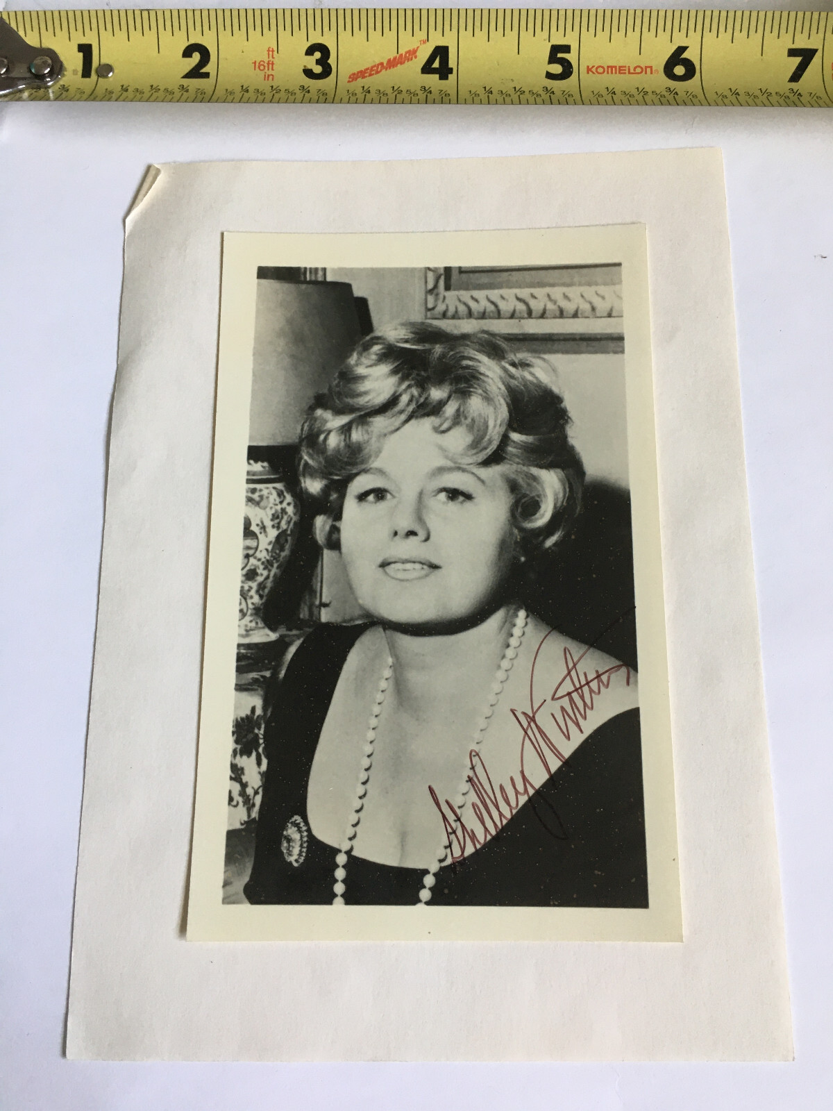 VTG Autograph Signed Signature Photo 3x5 Movie Star SHELLEY WINTERS