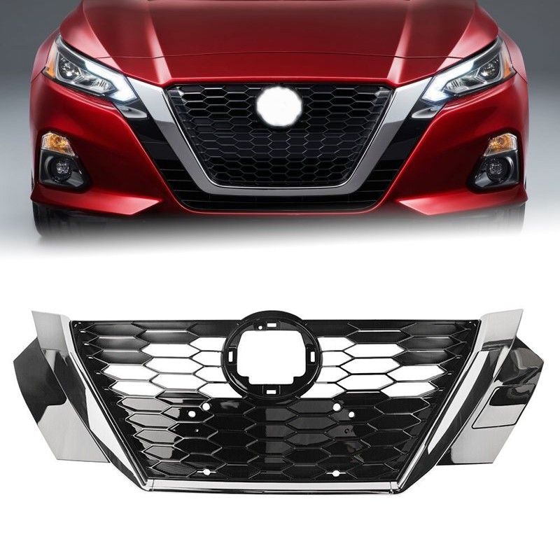 62310-6LD0B Fits For Nissan Sentra 2020 2021 2022 2023 Chrome Front Grille Black