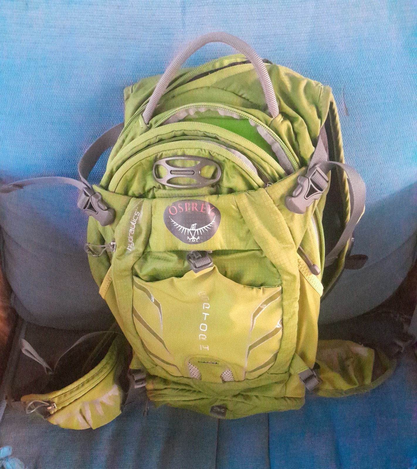 Osprey Raptor 14 Hydration Pack Backpack Lime Green Mountain Bike NWOT No...