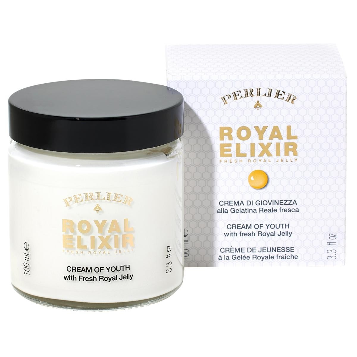 Perlier Royal Elixir CREAM OF YOUTH w Fresh Royal Jelly HUGE 3.3 Oz SEALED NEW
