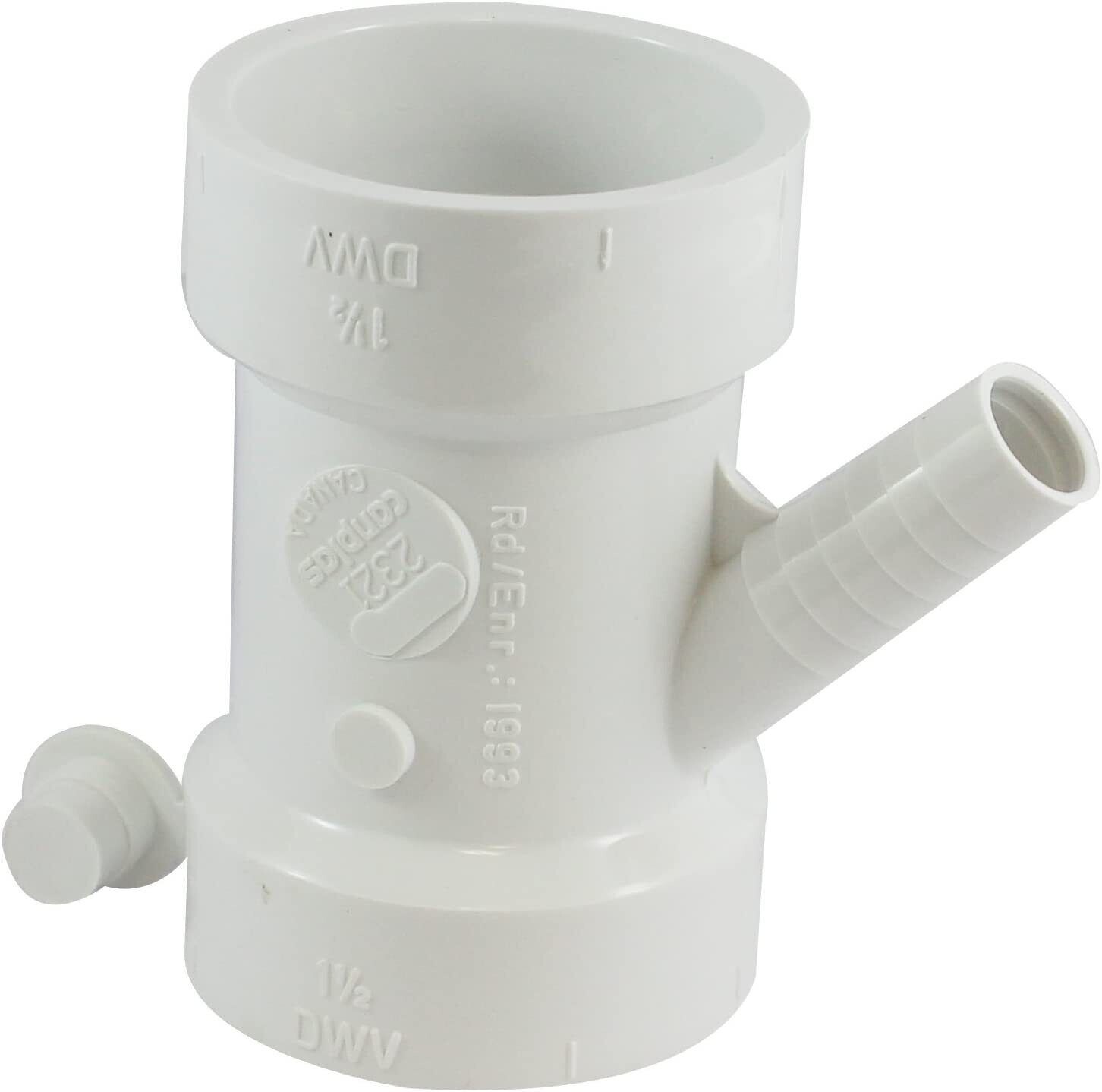 Canplas 212321W White PVC Appliance Wye, 1-1/2\ Canplas 212321W White PVC Appliance Wye, 1-1/2\