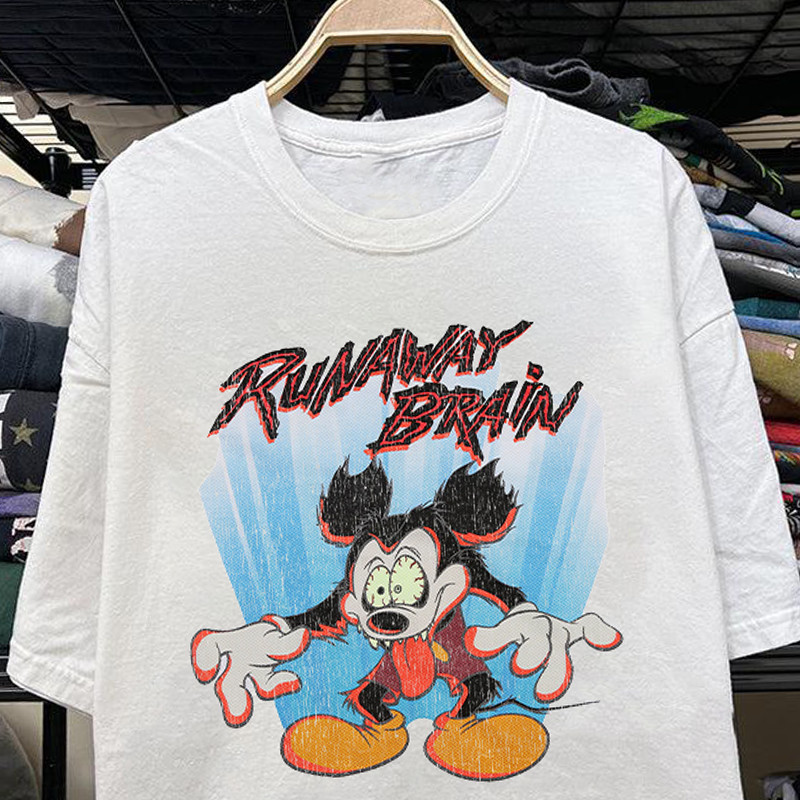 Runaway Brain Animation Cartoon Graphic T Shirt S-5XL