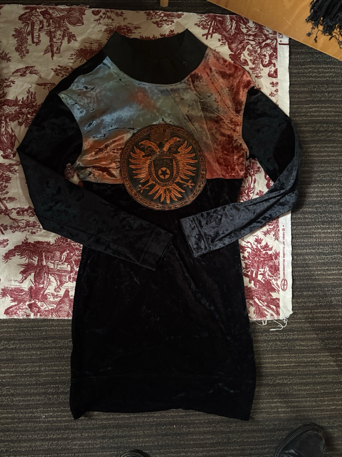 Jet Set By the People of the Labyrinths black velvet dress Jet Set By the People of the Labyrinths black velvet dress