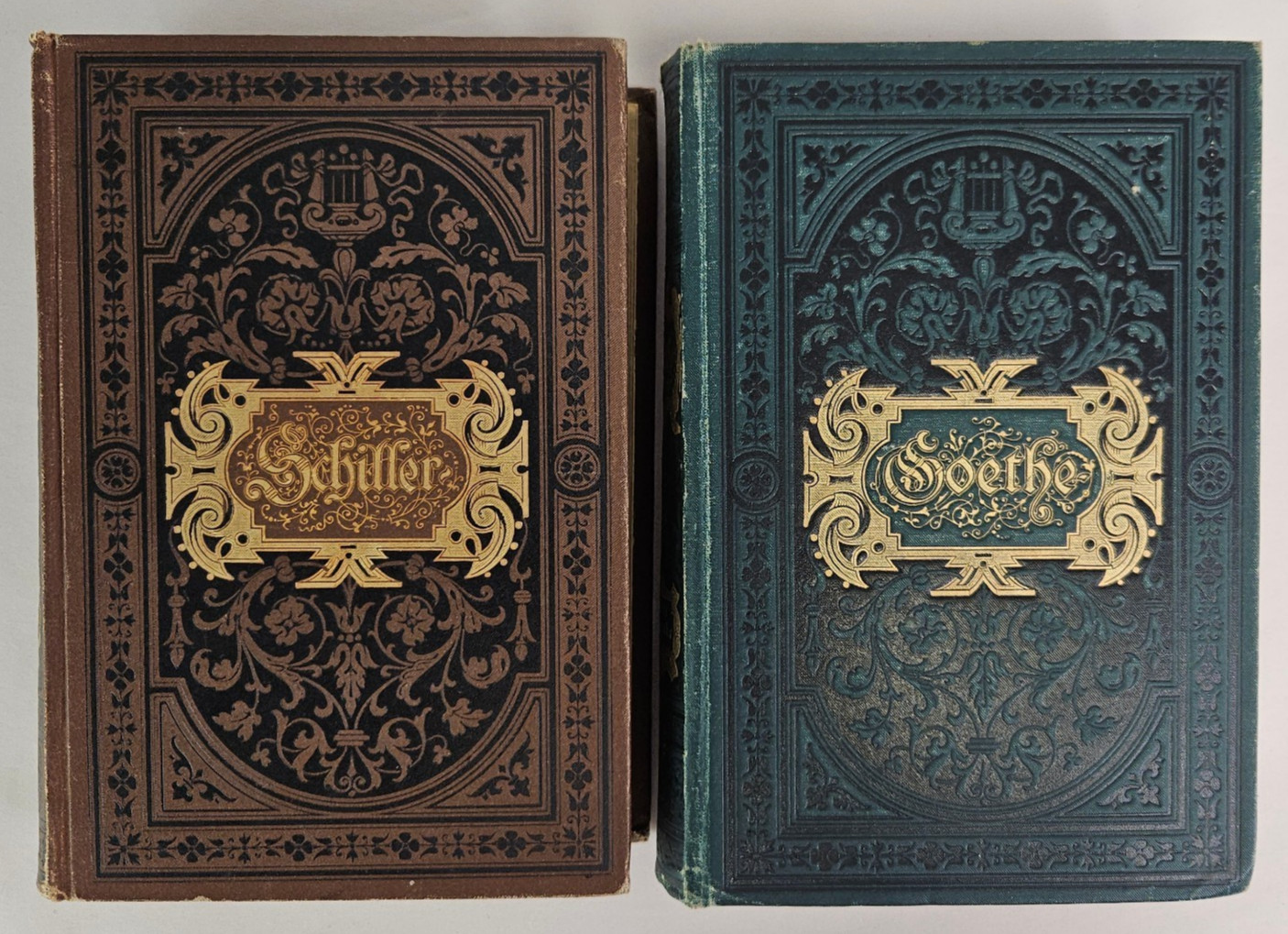 Goethe And Schiller Poetische Meisterwerke (2 HB, German, Circa 1880s)