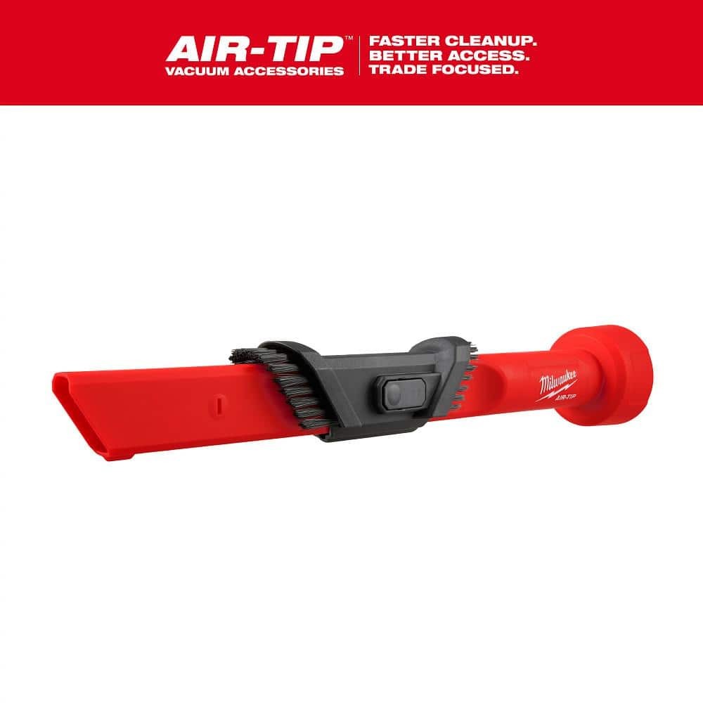 Milwaukee AIR-TIP 1-1/4 in. - 2-1/2 in. 3-IN-1 Crevice & Brush Tool w/ Vac Att.