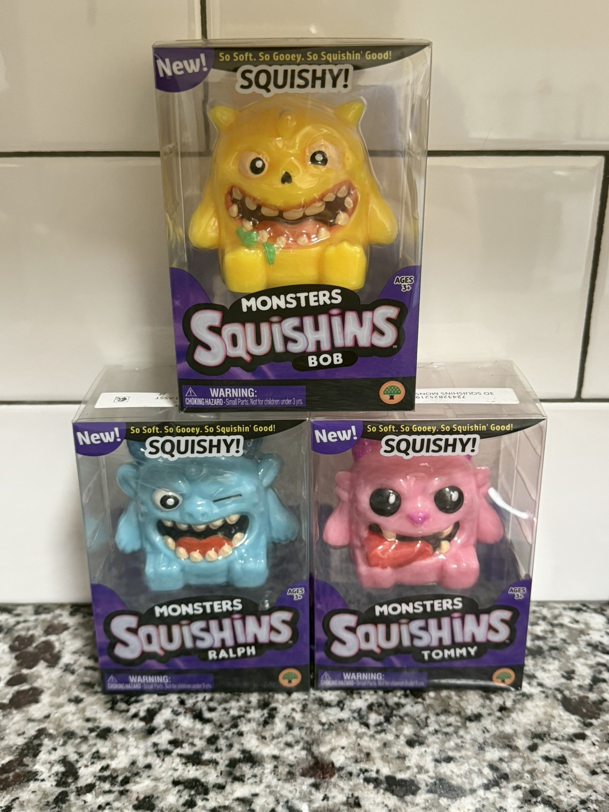 Rare & Viral Squishies- Monsters Squishins Set Of 3