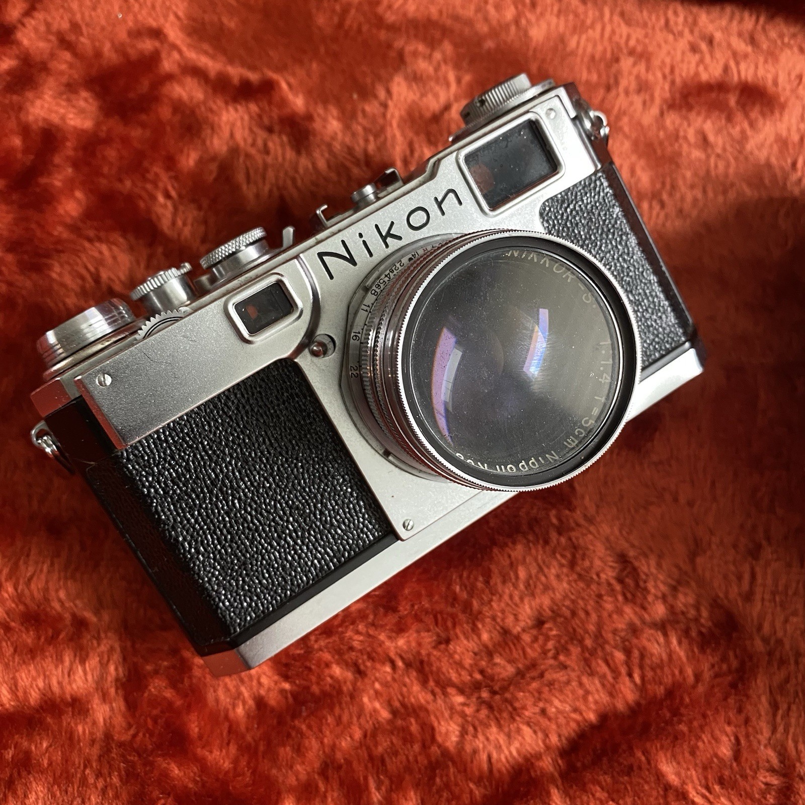 Vintage Nikon S Rangefinder 35mm Film Camera Nikkor Leica Style 5cm f1.4
